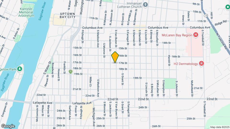 600 S Van Buren St Map and Location Details