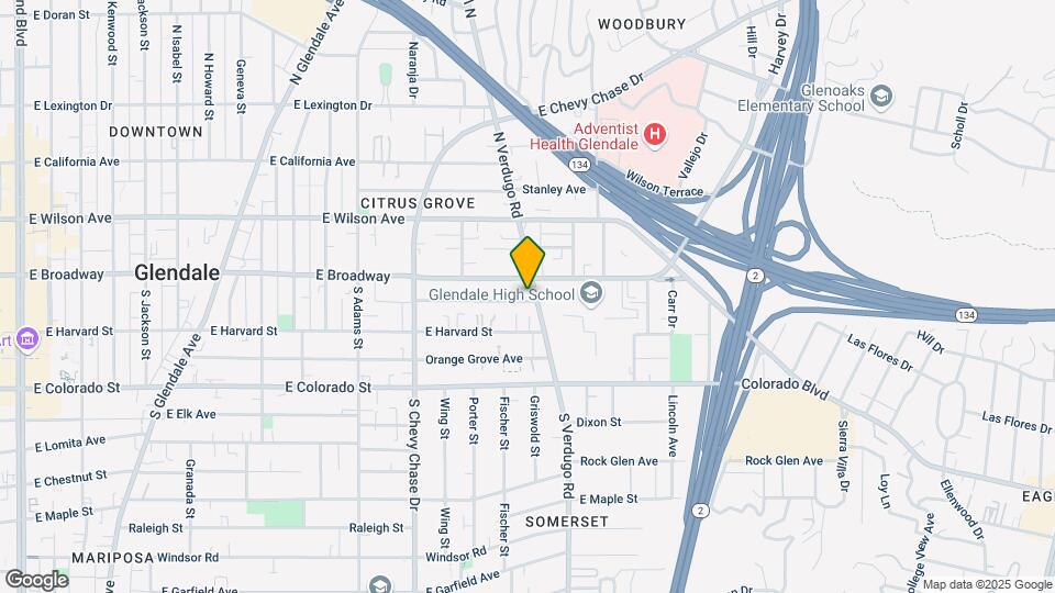 115 S Verdugo Rd Map and Location Details