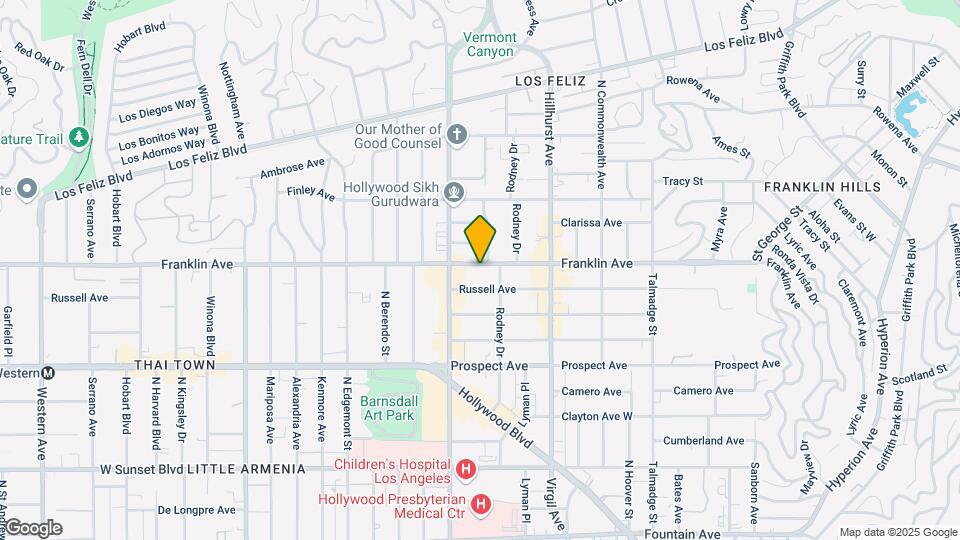 4620 Franklin Ave Map and Location Details