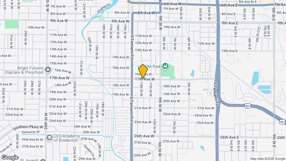 1701 13th St W Map and Location Details