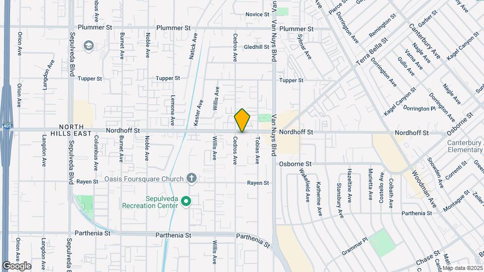 Nordhoff Tower Apartments Map and Location Details