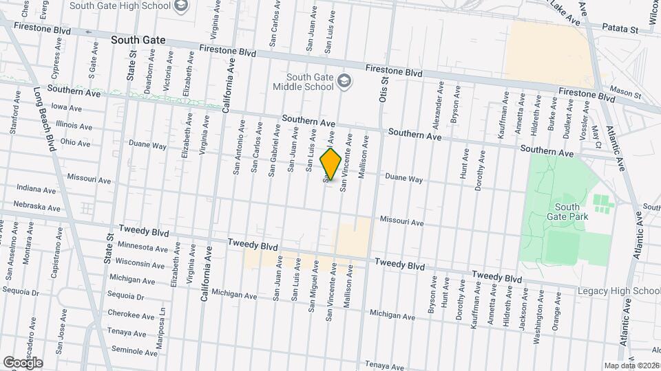 9540 San Miguel Ave Mapa y Detalles de la Ubicación