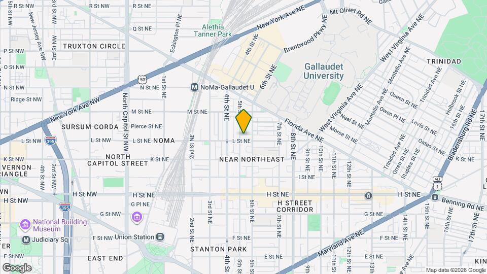 504 L St NE Map and Location Details
