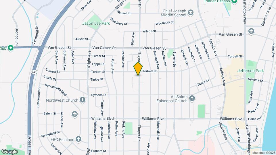 1443 Thayer Dr Map and Location Details