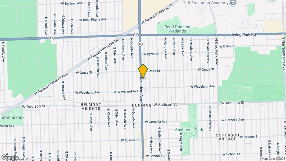 3725 N Harlem Ave Map and Location Details
