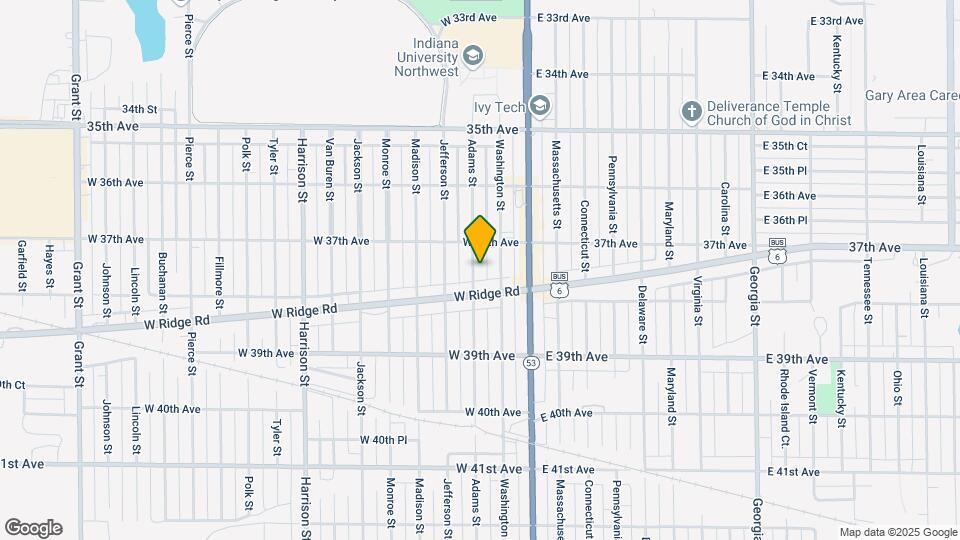 3743 Adams St Map and Location Details