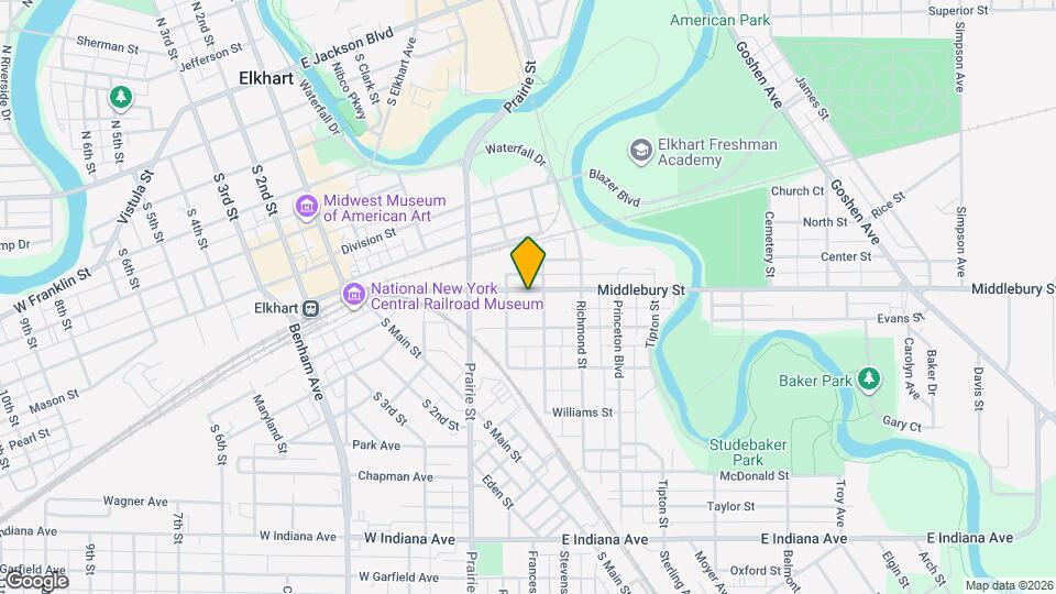 417 Middlebury St Map and Location Details