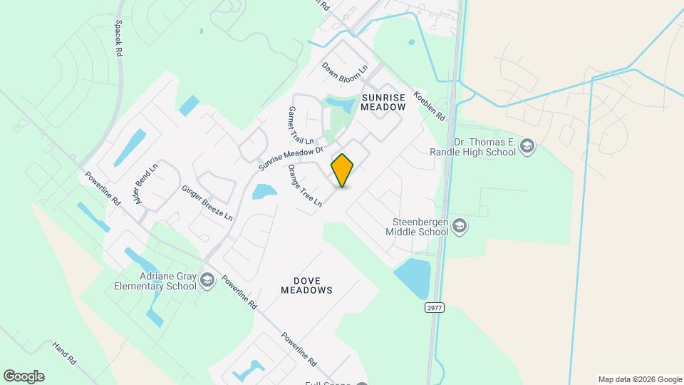 4303 Sunflower Creek Ln Map and Location Details