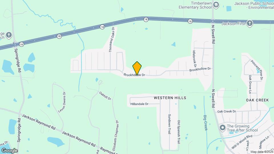 5341 Brookhollow Dr Map and Location Details