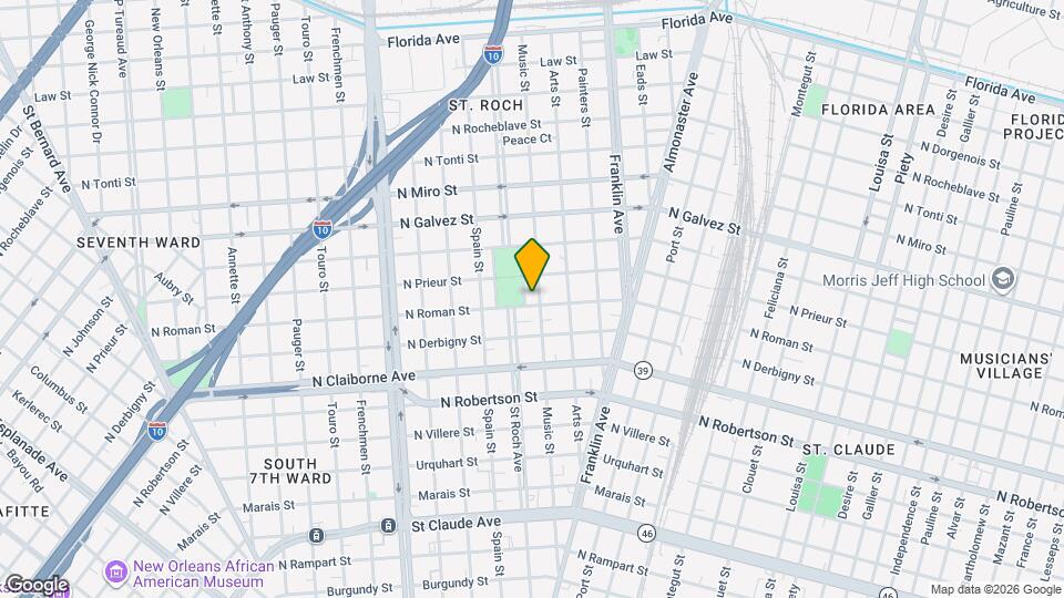 1807 St Roch Ave Map and Location Details