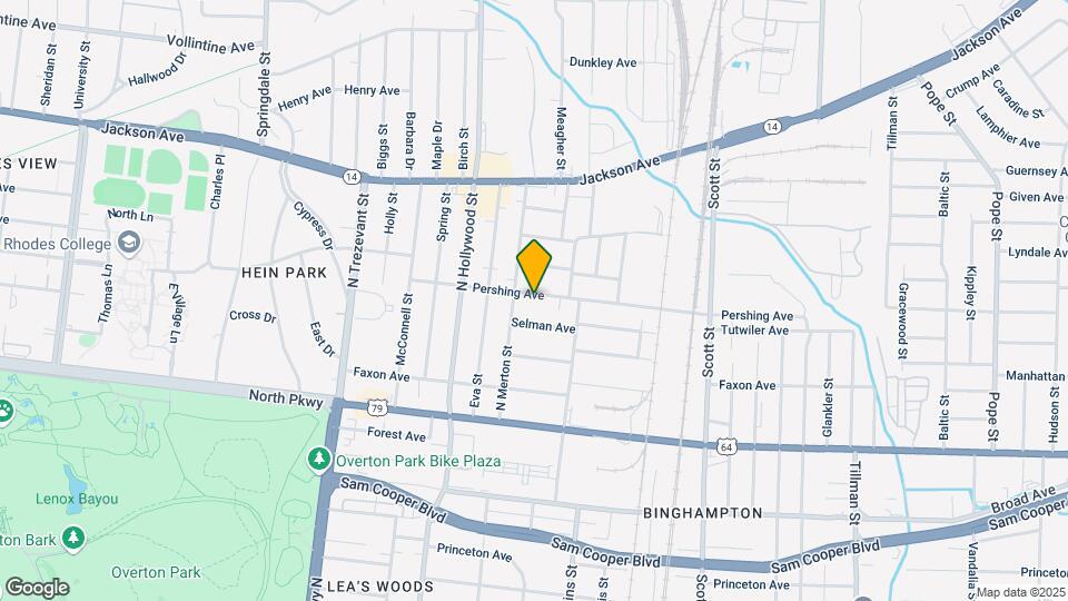 2543 Pershing Ave Map and Location Details