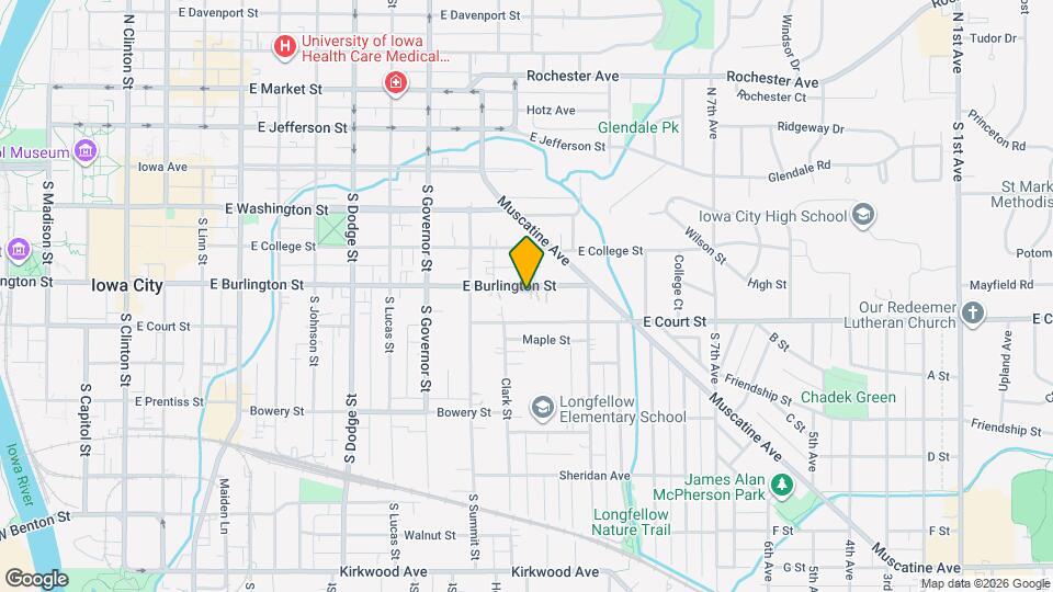 1115 E Burlington St, Unit 1115 Mapa y Detalles de la Ubicación