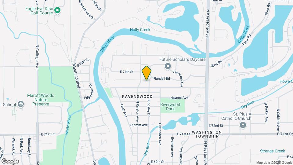 7338 Kingsley Dr Map and Location Details
