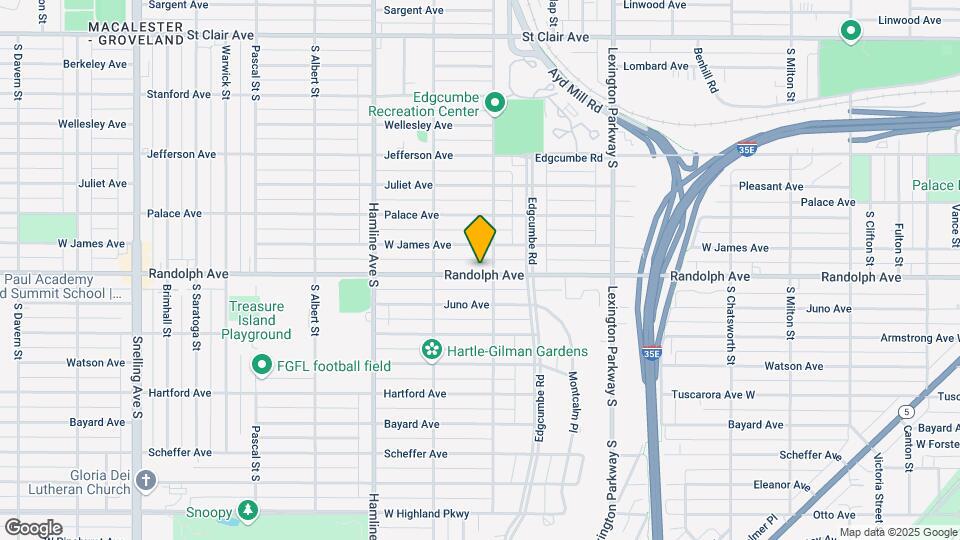 1233 Randolph Ave Map and Location Details
