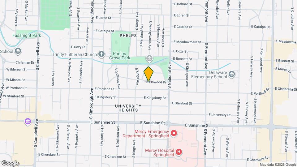 1044 E Linwood Dr Map and Location Details