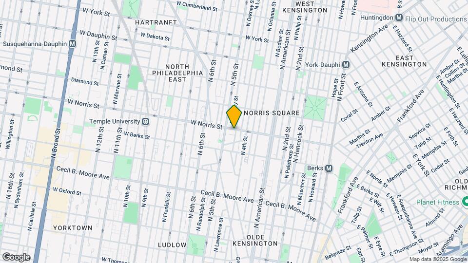 426 W Norris St Map and Location Details