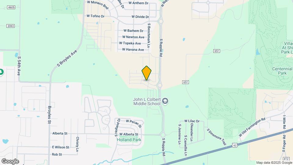 4305 W Bronco Dr Map and Location Details
