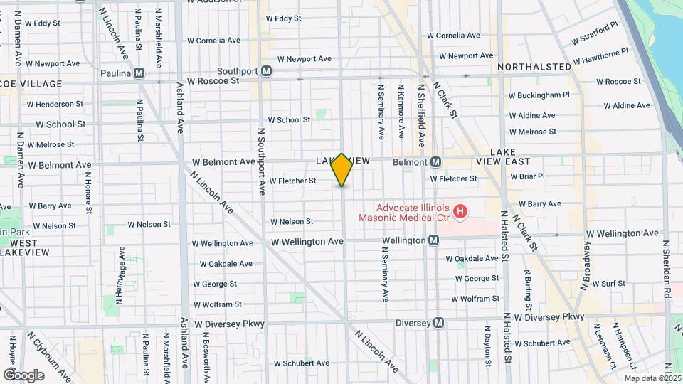 3114 N Racine Ave, Unit 3N Map and Location Details