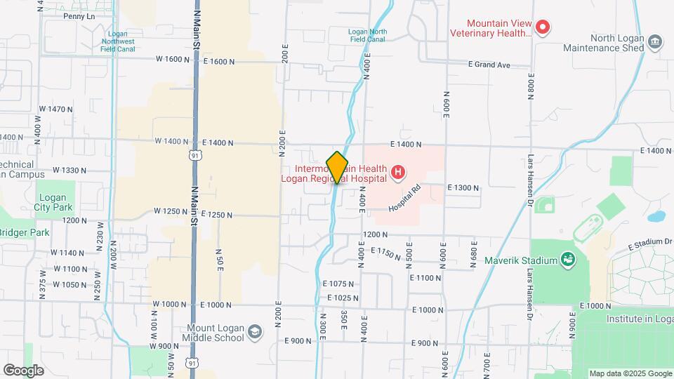 1289 N 400 E Map and Location Details