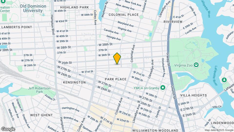 615 W 34th St Map and Location Details