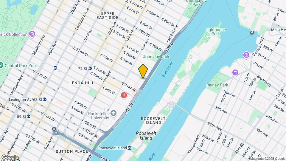 One East River Place Mapa y Detalles de la Ubicación
