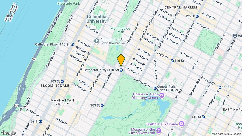 300 W 110th St, Unit 8E Mapa y Detalles de la Ubicación
