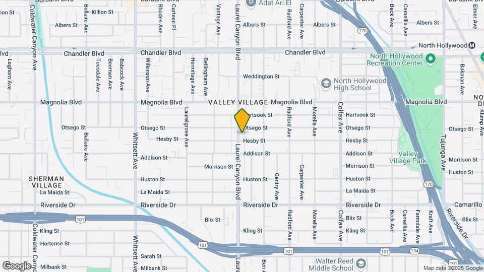 5044 Laurel Canyon Blvd Map and Location Details