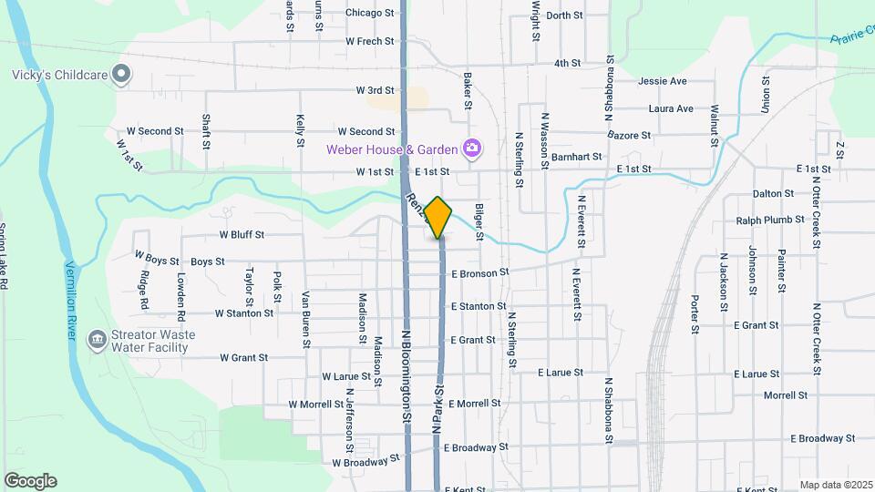 1202 N Park St Map and Location Details