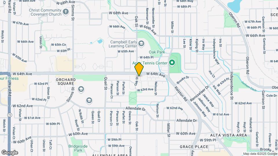 6380 Oak St Map and Location Details