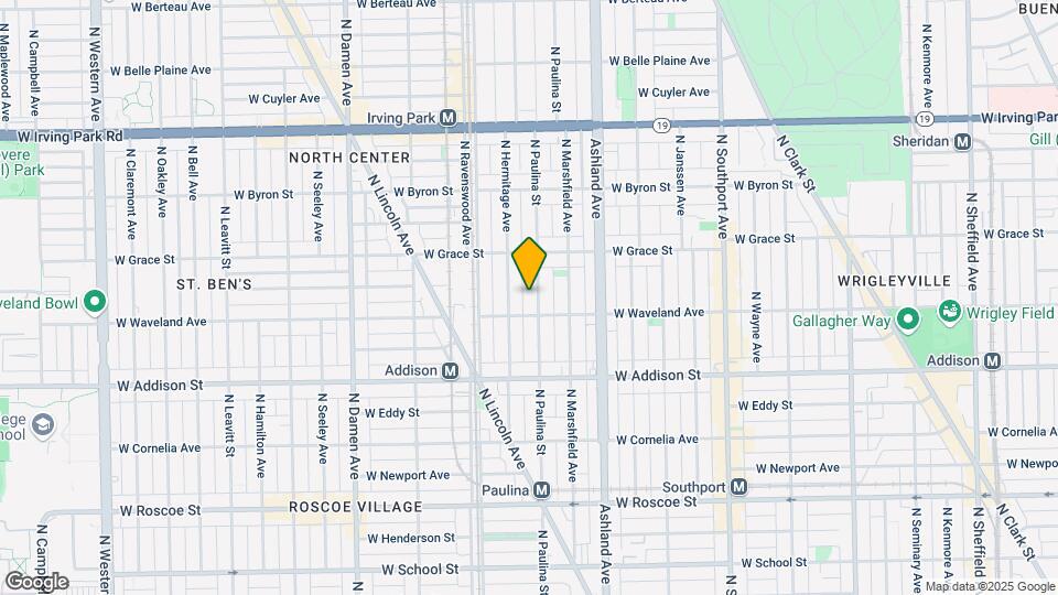 3716 N Paulina St Map and Location Details