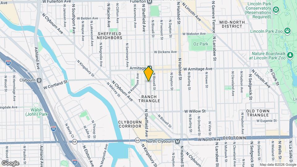 1923 N Sheffield Ave Mapa y Detalles de la Ubicación