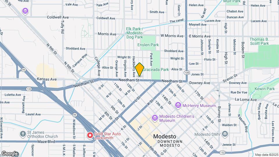 611 Needham St Map and Location Details