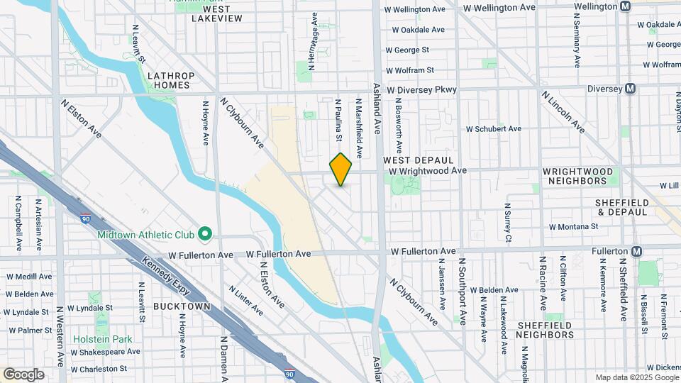 1738 W Altgeld St Mapa y Detalles de la Ubicación