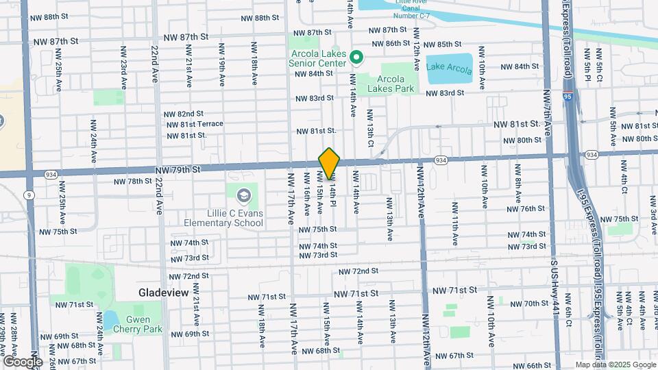 7750 NW 14th Pl Map and Location Details