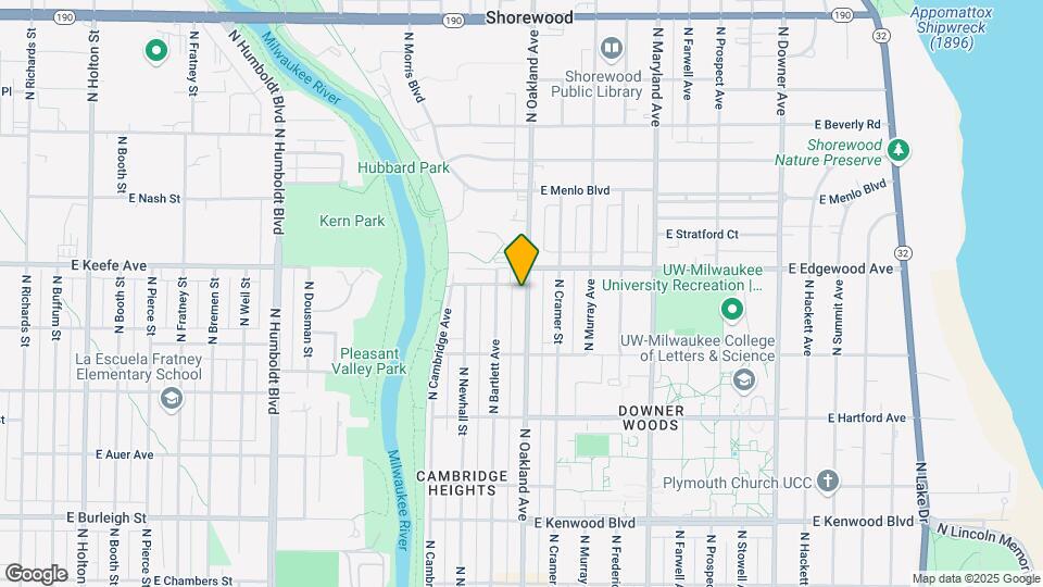 3473 N Oakland Ave Map and Location Details
