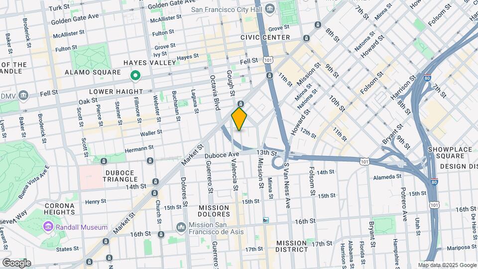 135 Valencia St Mapa y Detalles de la Ubicación