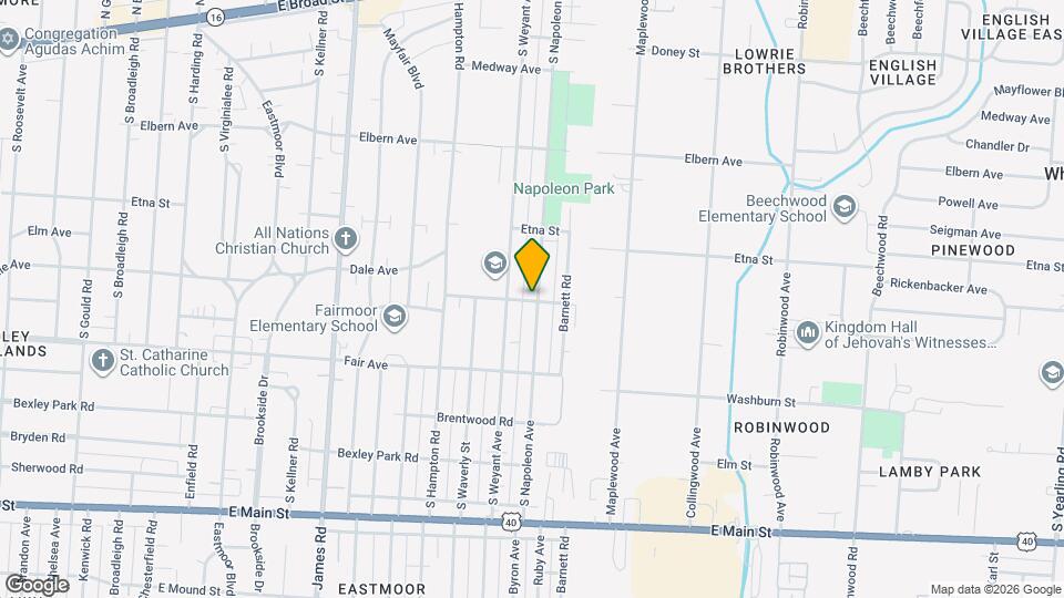 455 S Napoleon Ave Map and Location Details