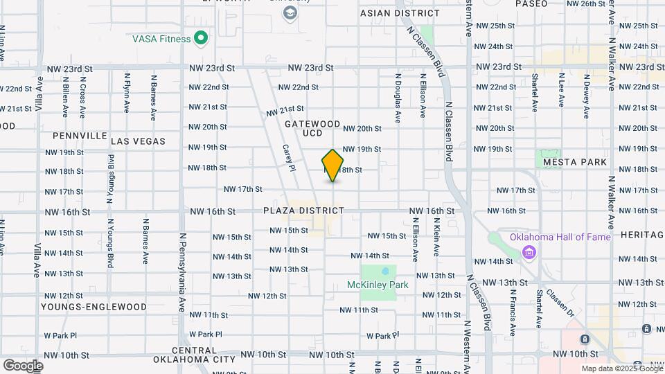 1803 N Blackwelder Ave Map and Location Details