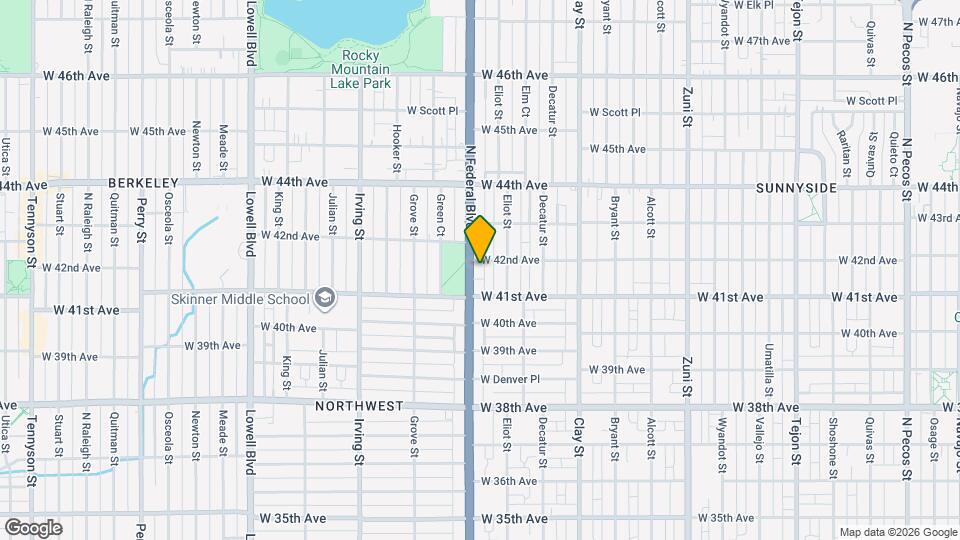 4152 Federal Blvd Map and Location Details