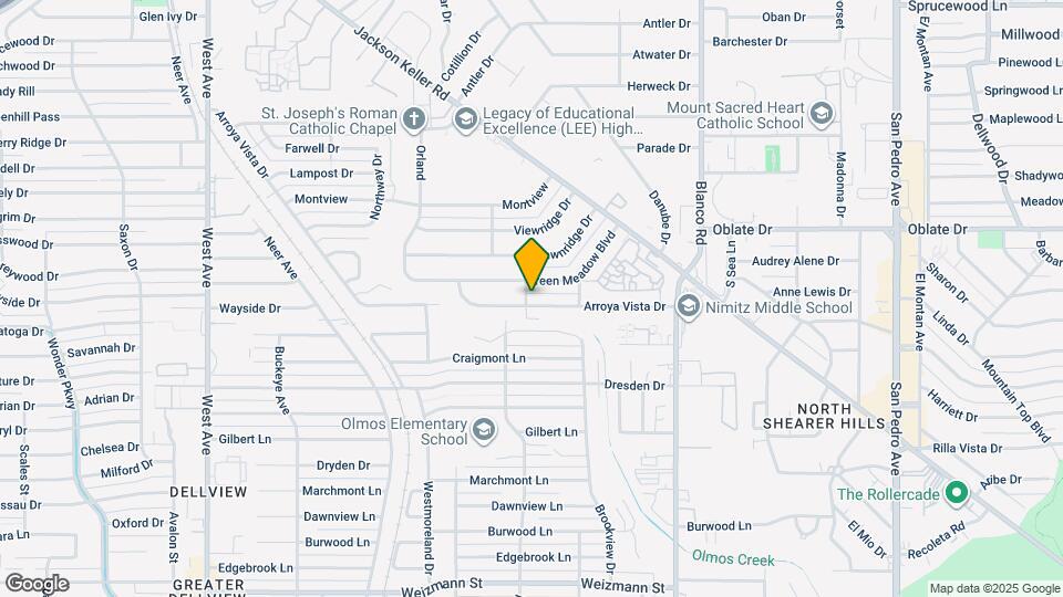 1235 Arroya Vista Dr Map and Location Details