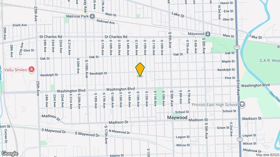 417 S 13th Ave Map and Location Details