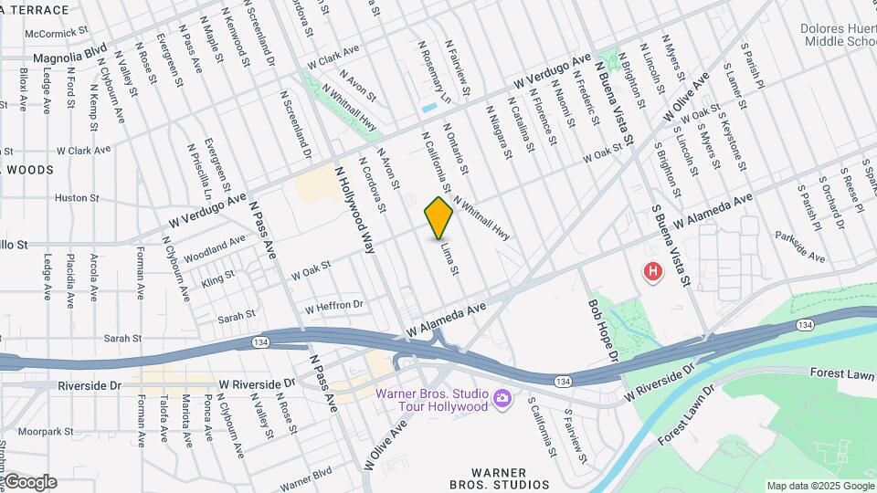 327 N Lima St Map and Location Details