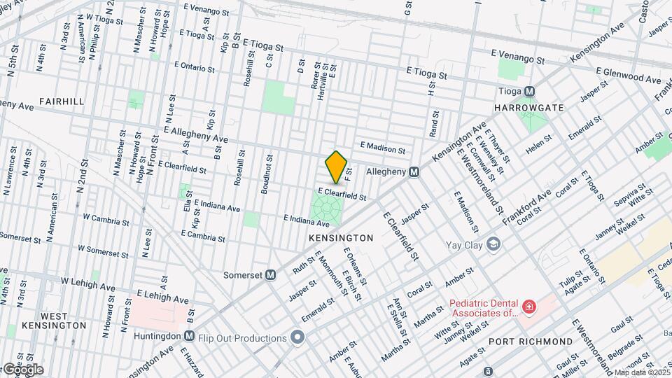 647 E Clearfield St Map and Location Details