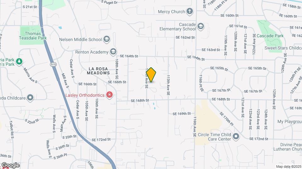 16606 111th Ave SE Map and Location Details