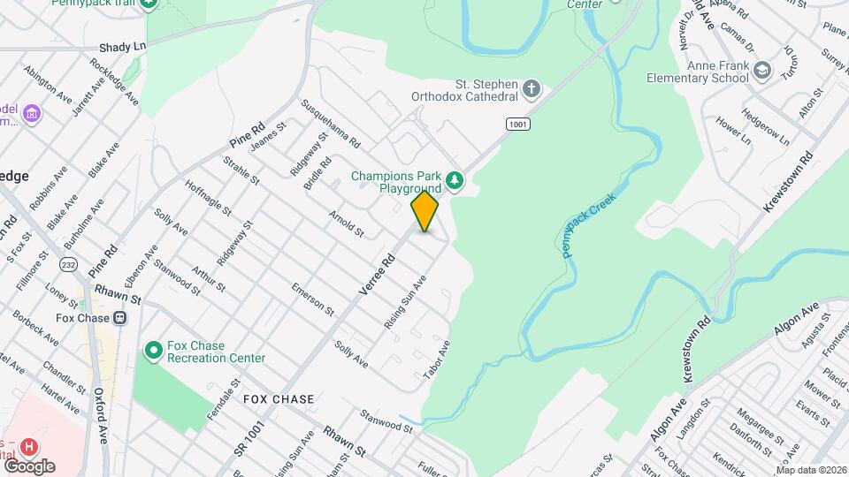 912 Bergen St Map and Location Details