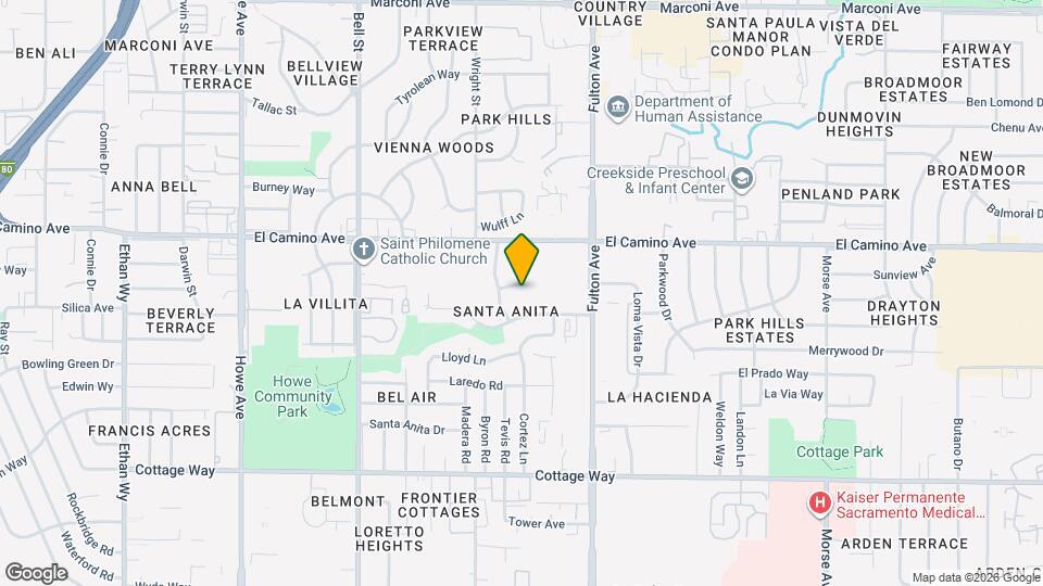 2424 Burgundy Way Map and Location Details