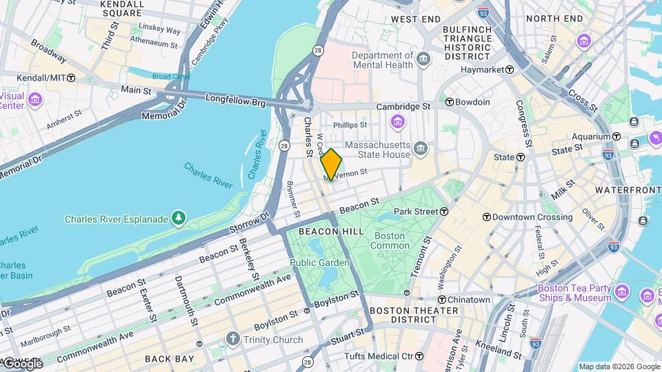 6 W Cedar St, Unit 2 Map and Location Details