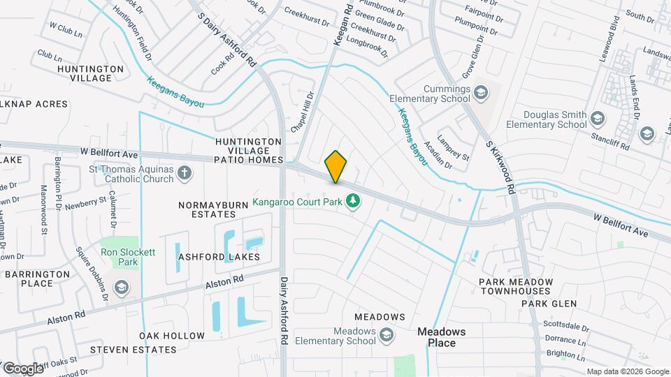 12323 W Bellfort Ave Map and Location Details