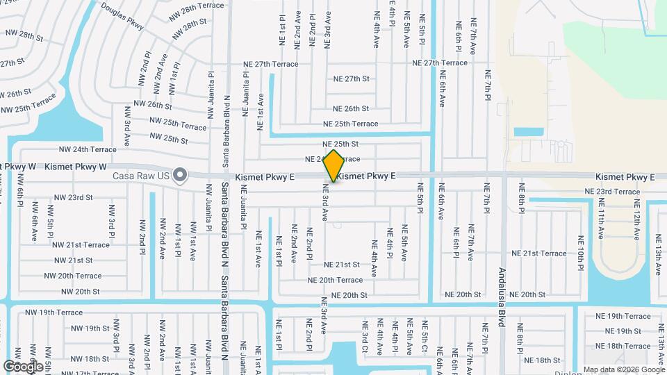 305 NE 23rd Terrace Map and Location Details