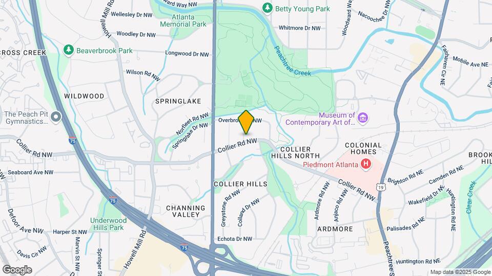 535 Collier Rd Nw Mapa y Detalles de la Ubicación